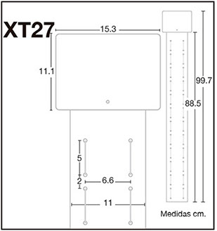 XT27 tira de impulso de tirantes elásticos, muy versátil. Recomendable para producto ligero 