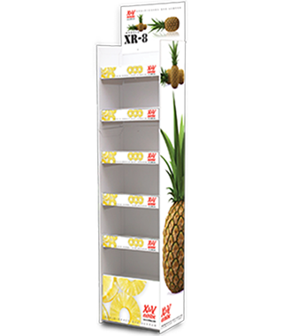 Rack Exhibidor XR8. Exhibidor de piso. Shipper exhibidor