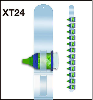 Tira de impulso de 12 ranuras material PVC