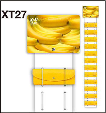 Tira exhibidora con tirántes elásticos XT27