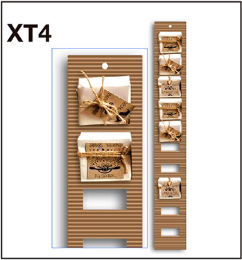 Tira exhibidora material simple cara 10 ventanas de exhibición. Ideal para exhibición y venta de productos naturales mide: 8 x 58.5 cm