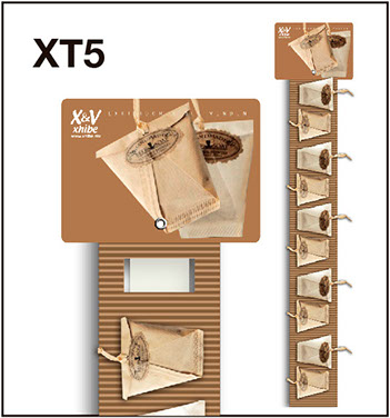 Holders tiras exhibidoras, de cartón corrugado simple cara. Un exhibidor ideal para la venta a granel. Ideal para productos orgánicos